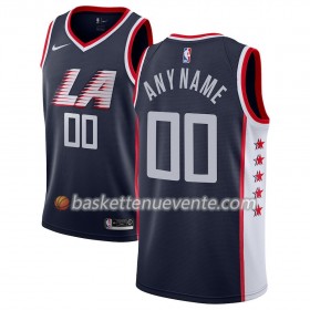 Maillot Basket Los Angeles Clippers Personnalisé 2018-19 Nike City Edition Navy Swingman - Homme